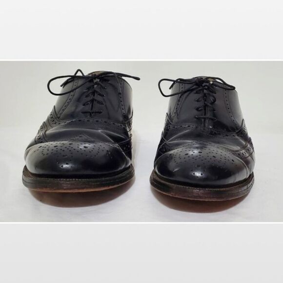 Vintage Bostonian Impression Men Size 10 Wingtip Black Dress Shoes main image 10